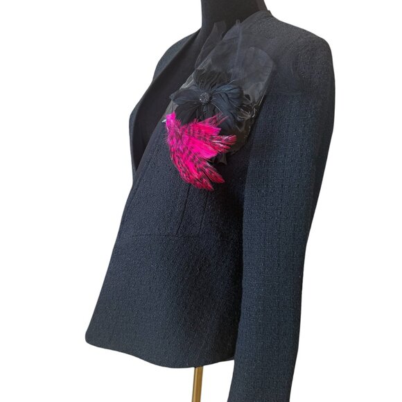 GIVENCHY TWEED EMBELLISHED BLAZER SIZE 40 FR, 8-10 US NEW - Picture 4 of 8